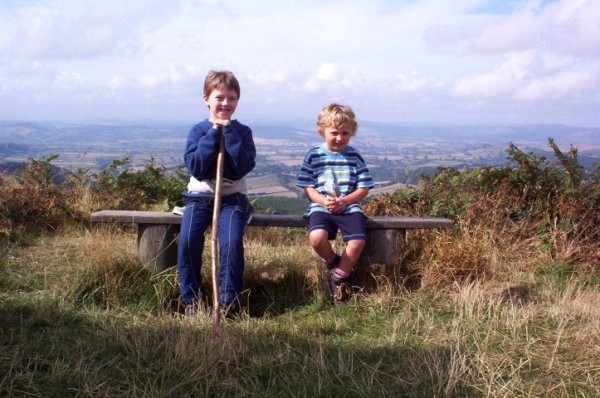 Alex Cameron and Jamie Everett on High Vinnalls, (photo: Iain Cameron)