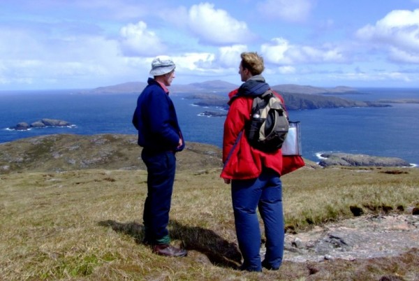 Phil Cooper (left) and Adrian Rayner in the Western Isles (photo: Bert Barnett)