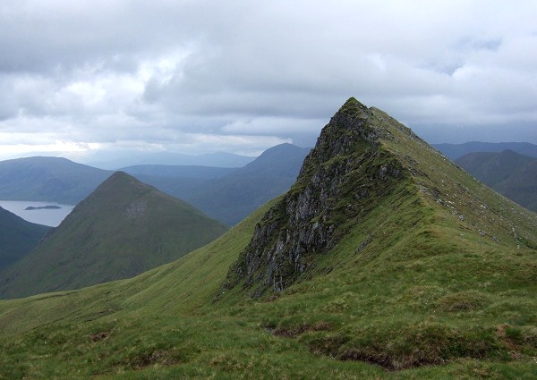 Am Bathach and Loch Cluanie from Ciste Dhubh (photo: Alan Dawson)