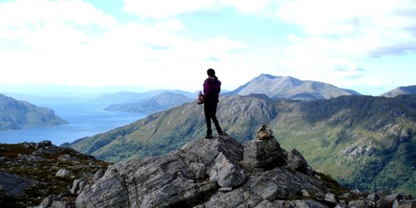 Looking west from Meall nan Eun (photo:Tony Kinghorn)