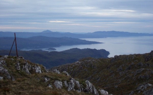 West from the summit of Beinn nan Cabar (photo: Alan Dawson)
