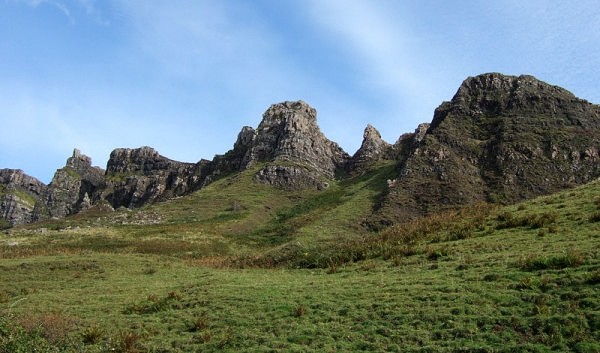 The pinnacle ridge of Sgorr an Fharaidh (photo: Alan Dawson)