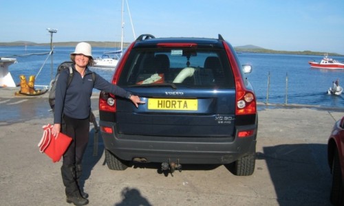Tove Illing and Angus Campbell's car (photo: Graham Illing)
