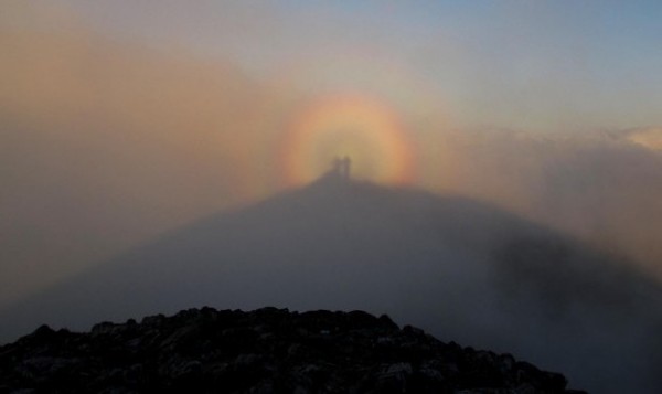 Brocken spectre on Na Gruagaichean (photo: Tony Kinghorn)