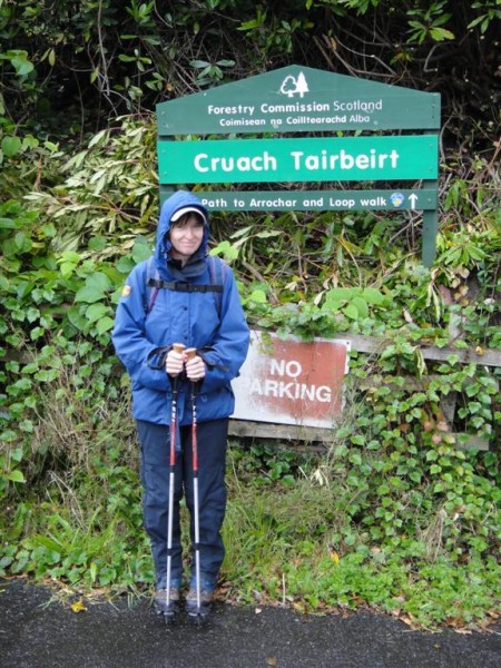 Audrey Litterick on the way to 1000 on Cruach Tairbeirt