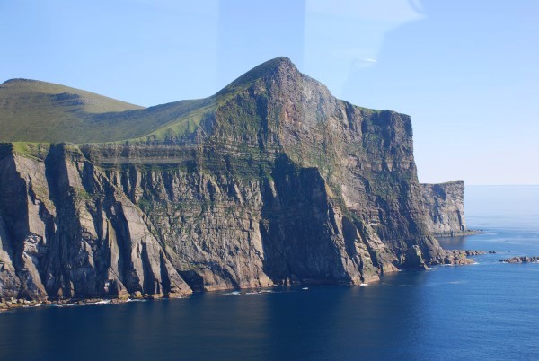 Cliffs of Da Kame on Foula (photo: Peter Wilson)