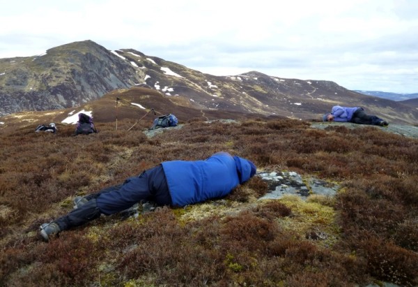 Meall Uaine - after drinking single malt (photo: Alan Dawson)