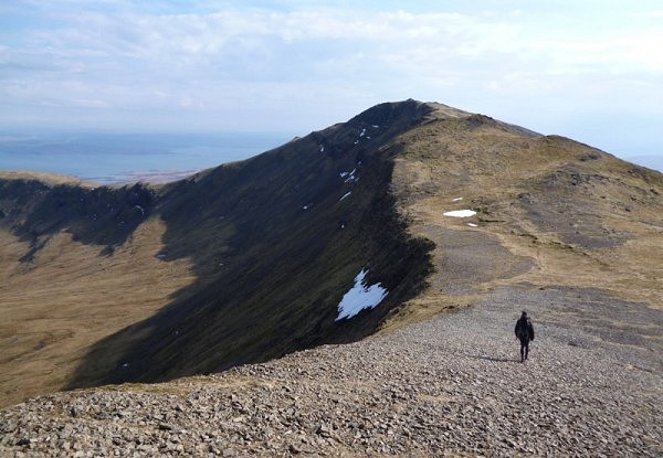 A rare fine day on Mull - Mainnir nam Fiadh from Dun da Ghaoithe (photo: Alan Dawson)