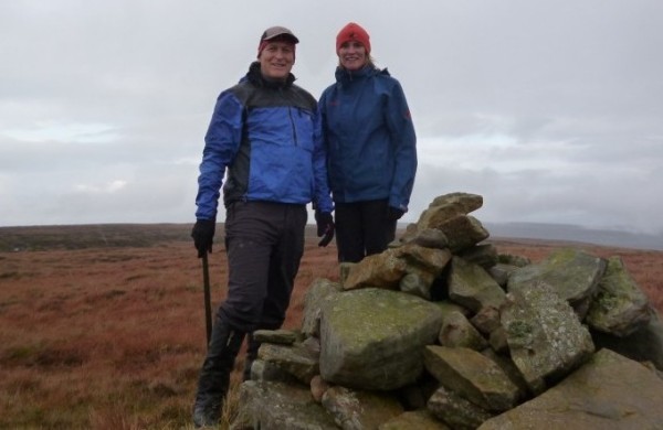 Hatfield and the Nordicstar on Peel Fell (photo: Alan Dawson)