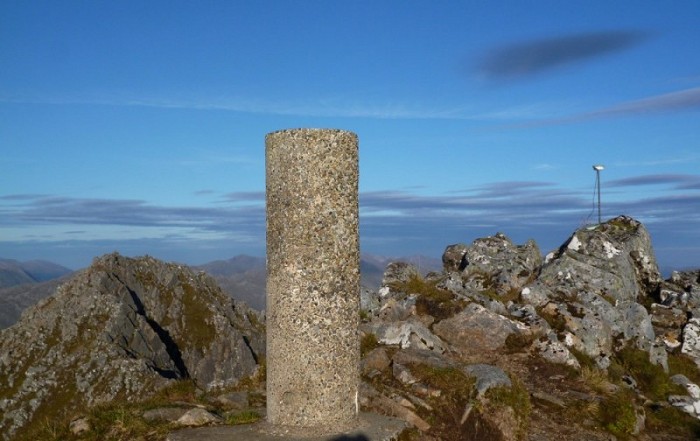 The Saddle survey, with the highest point on the left (photo: Alan Dawson)