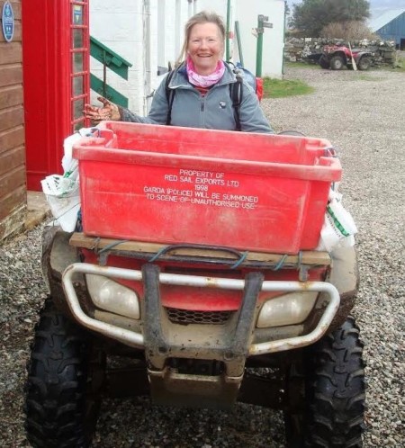 Anne looking flushed (photo: Eric Young)