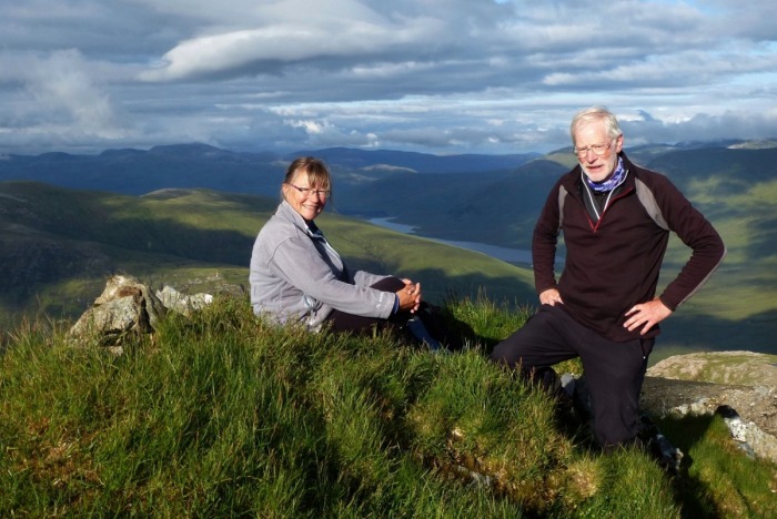 Anne Bunn and Eric Young on Sgurr Dubh (photo: Alan Dawson)