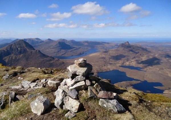 Summit of Creag nan Calman and Inverpolly (photo: Michael Earnshaw)