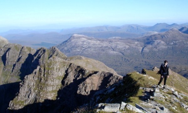 Audrey Litterick on Liathach (photo: Andy Walker)