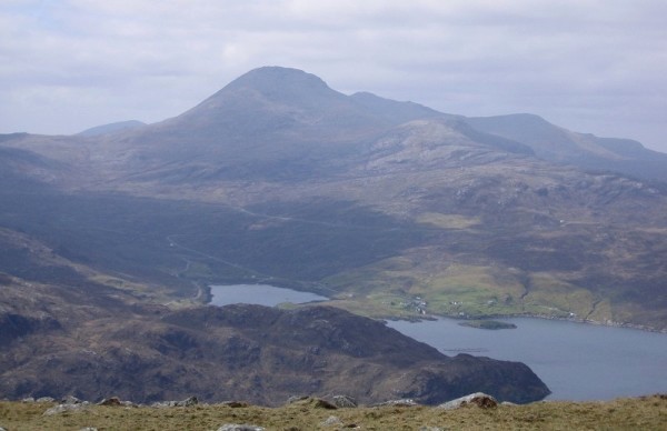 An Cliseam (Clisham) and Loch Maraig, from the slopes of Caiteseal (photo: Brent Lynam)