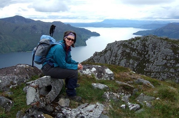 View west from the fallen trig on Druim Fada (photo: Alan Dawson)