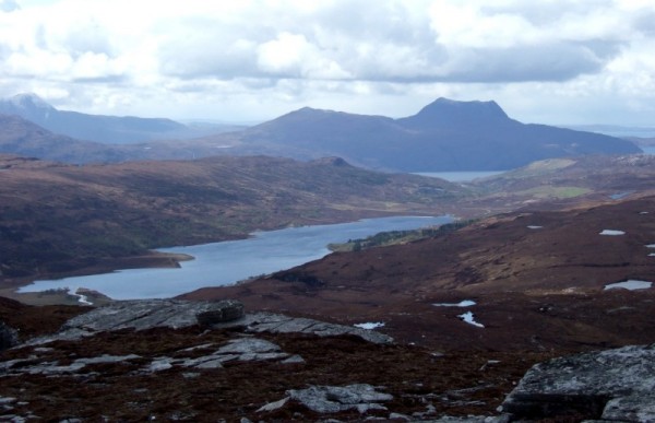 View west from Meall Liath Choire (photo: Alan Dawson)