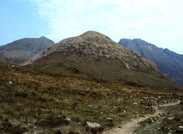 Ruadh Stac, with Garbh Bheinn and Bla Bheinn (photo: Alan Dawson)