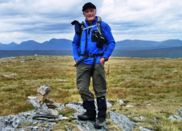 Derrick Harman on Beinn na Feusaige (photo: John Henderson)